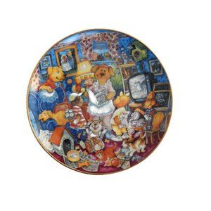 Bill Bell Easter Dogs Decorative Plate Mudder's Day Mother's Day Decor Gift